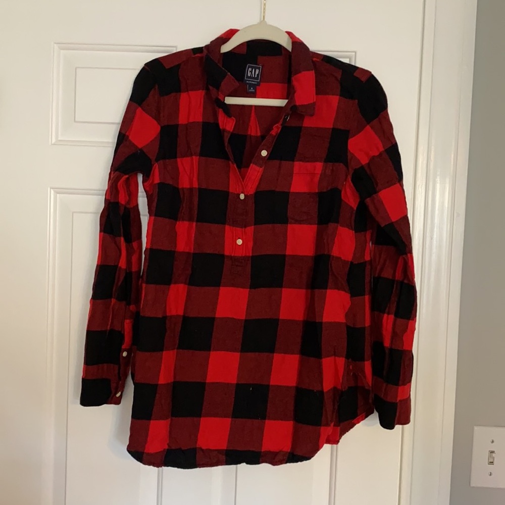 Buffalo check maternity tunic!